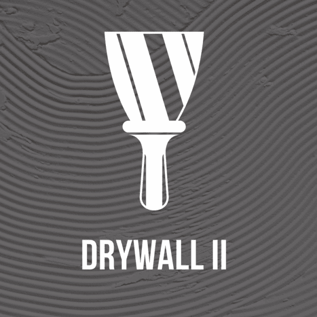 Course thumbnail for the West Michigan Construction Institute's drywalling level 2 training course.