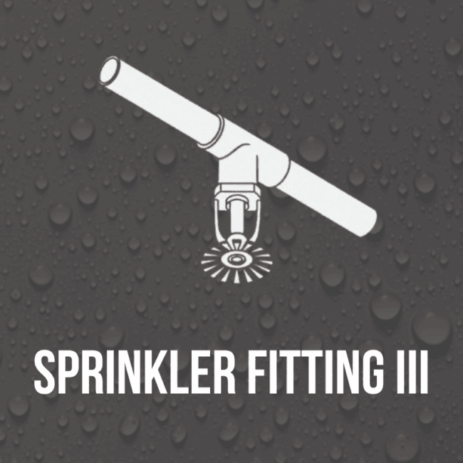 WMCI course header for level 3 sprinkler fitting course