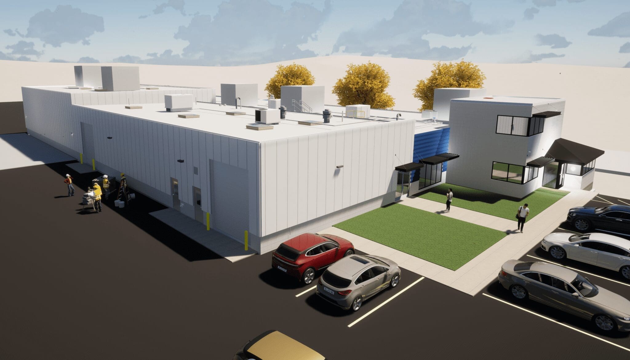 3D rendering Dan Vos Construction created to model out the WMCI facilities expansion.